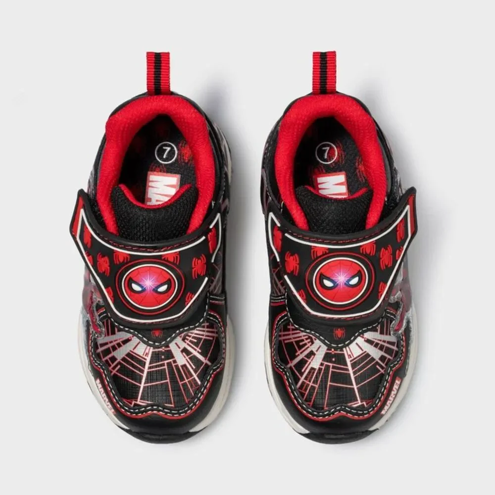 Open Box - Spider-Man - Toddler Spider-Man Light Up Athletic Sneakers - Re Red